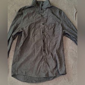 VIEW LOS ANGELES Black Button Down Shirt XL Very Clean Look GREAT CONDITION